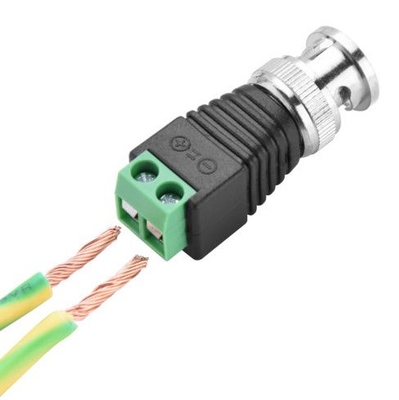 CAT5 a BNC Video coaxial Balun 2.1mm Maschio CC Power Connector Kit AF come accessori CCTV