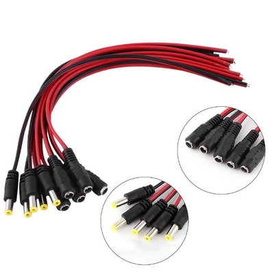 CE certificato cavo maschio in fiocco filo 5.5 * 2.1mm 12V DC Power Pigtail per la sicurezza CCTV