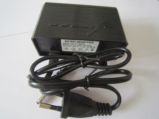 AC 100-240v 50-60hz Input Black Shell 12v2a Adapter di alimentazione per applicazioni all'aperto
