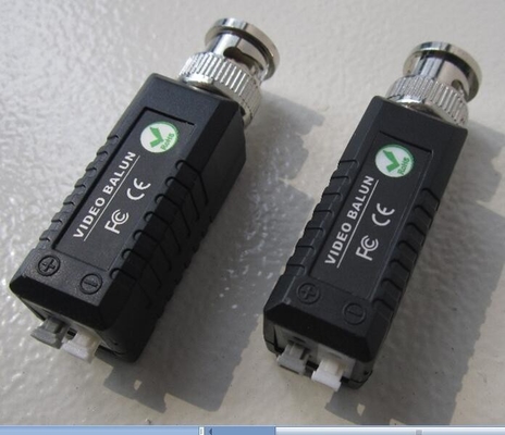 CAT5e CAT6 a Camera Balck Single Channel Passive BNC Video Balun Transceiver Adapter