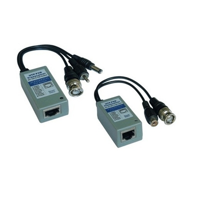 Sistema CCTV ABS Plastic POE Video Balun Network Transceiver con connettori di alimentazione video audio