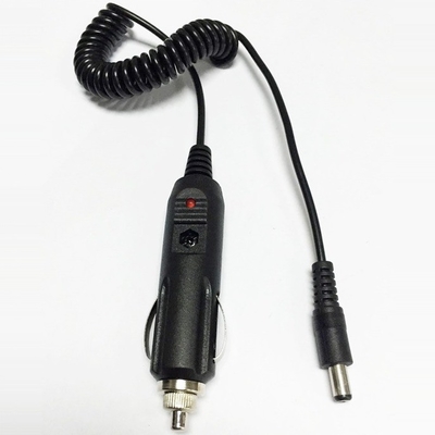 Cable di carica auto a presa continua di tipo maschile per accendini di sigarette da 12v 5.5x2.1 nei veicoli