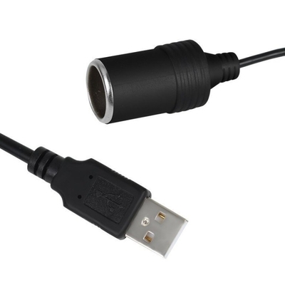 5V a 12V USB auto accenditore di sigarette presa femminile convertitore adattatore nero PVC Design
