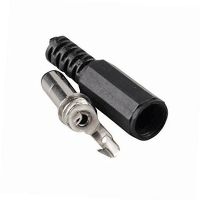 Nero 5,5 mm x 2,1 mm Maschio DC Power Plug Jack Solder Connector Adapter per genere