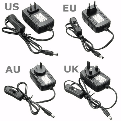 Molto conveniente 100-240V AC Input 12VDC 2A 24W 12V 3A 36W Adaptore di alimentazione On Off Switch