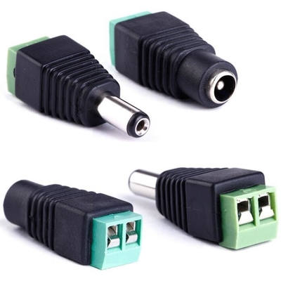 LED 12V DC maschio femmina 2.1 x 5.5mm connettore di alimentazione Adaptore di presa presa di presa per CCTV