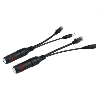 12V impermeabile POE Injector Splitter Cable per sistema CCTV Camera IP Wireless AP NVR