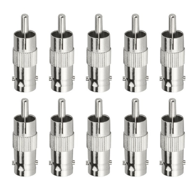 RCA Maschio a BNC Femmina Cable Coax Connector Plug per l'installazione di telecamere CCTV
