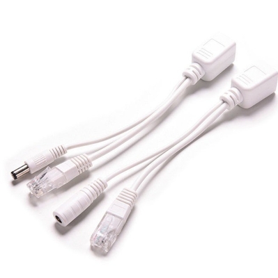 Comodo RJ45 Maschio Power In per RJ45 femmina POE iniettore e adattatore Splitter Kit