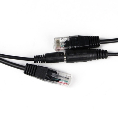 Comodo RJ45 Maschio Power In per RJ45 femmina POE iniettore e adattatore Splitter Kit