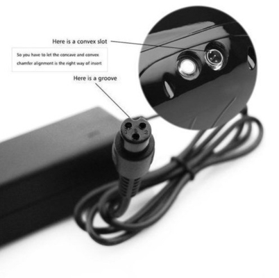 Universal C-Power 42V 2A Adapter caricabatterie per scooter elettrico di bilanciamento UK
