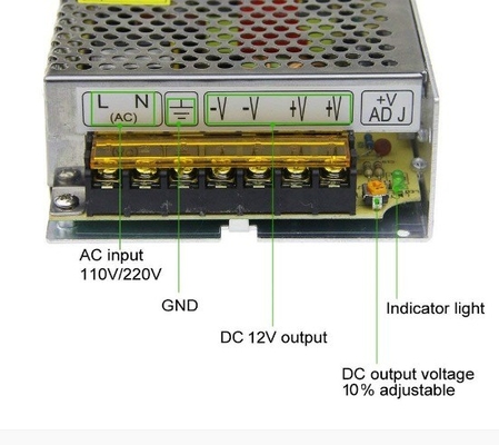120v Voltaggio di ingresso S-120-12 Switch AC 110V/220V a DC Converter Driver 12V 10A 120W Adapter di alimentazione