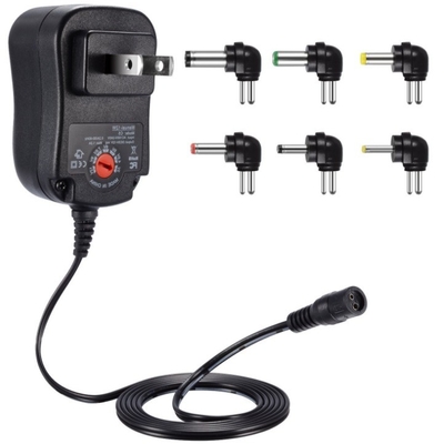 3-12V uscita CC regolabile 12W/30W adattatore di alimentazione universale con connettori multipli