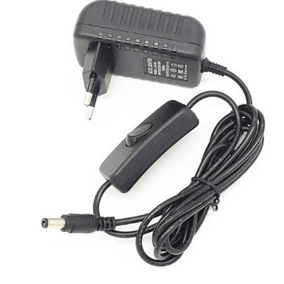 C-Power CCTV Switch Power Adapter 12V 1A 12V 2A con connettore di accensione / spegnimento