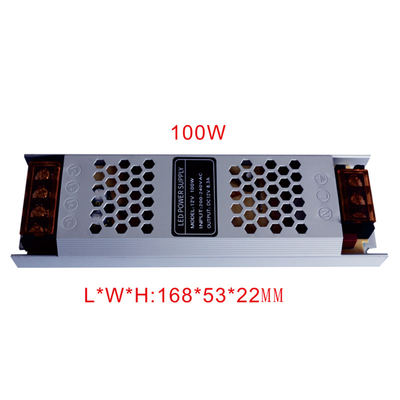 188*47*35mm Silver Slim Switch Power Supply per luce a LED C-Power 12V 100W Output