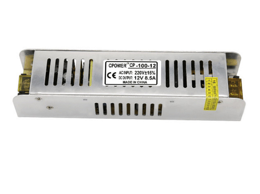 188*47*35mm Silver Slim Switch Power Supply per luce a LED C-Power 12V 100W Output