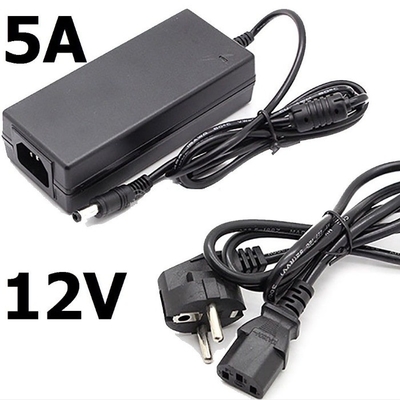 AC100-240V DC 12V Input C-Power 12V 5A Adapter di alimentazione per computer portatile con certificato CE Nero