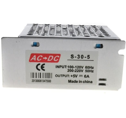 Corrente di uscita d'argento 6a 110v 220v/ac dc 5v 30w Fornitura di corrente 5v 6a per esigenze