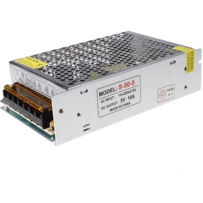AC110V/220V Voltaggio d'ingresso C-potenza 50W alimentazione a LED singolo tipo di uscita DC 5V 10A