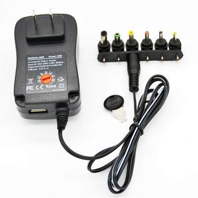 12V 2A 24W angolo destro Adaptore di presa di corrente DC per C-Power AC100-240 uscita DC3-12V